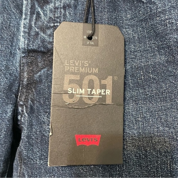 Levi's 501 Premium Denim Slim Taper Big E NWT​​​ - Picture 5 of 9